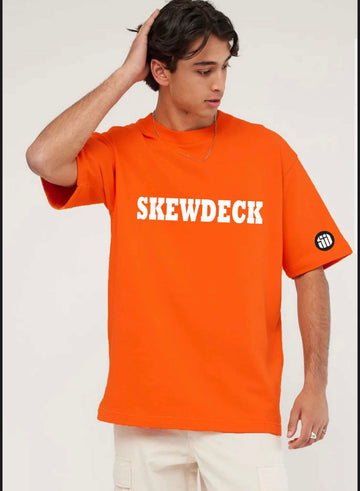 Skewdeck Orange Limited Edition Drop Shoulder Tshirt